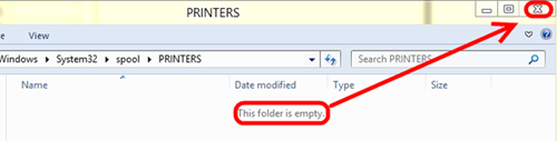 Windows Explorer, Printers folder